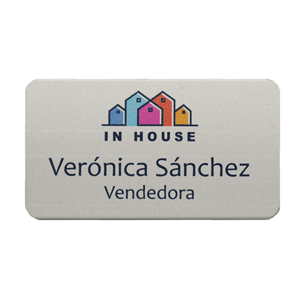 Placa identificativa personalizada en aluminio