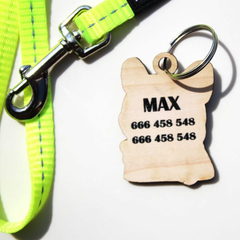 Placas para perros con nombre. Parte trasera