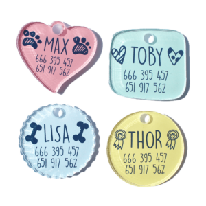 Placas para perros personalizadas