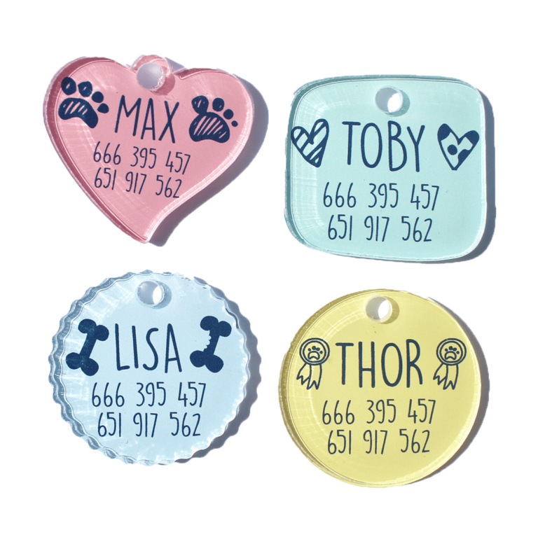 Placas para perros personalizadas