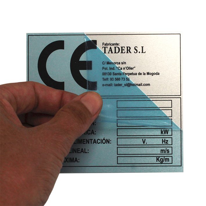 Placa impresa en aluminio con protector