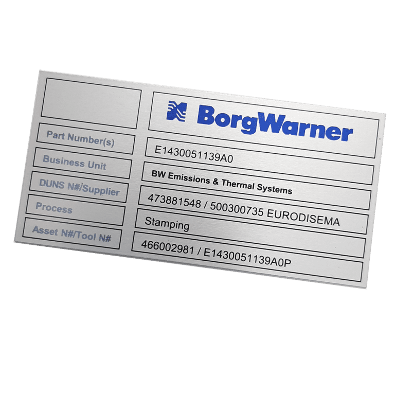 Placa serigrafiada con 3 tintas