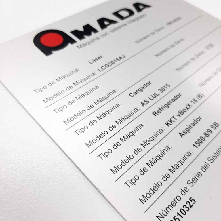 Placas CE serigrafiadas