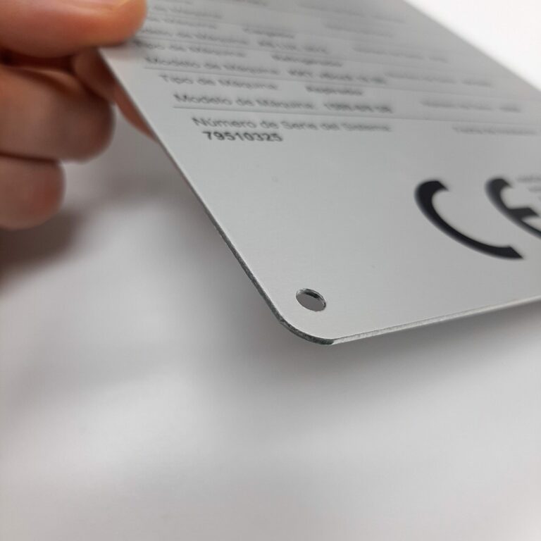 Placa CE a dos tintas