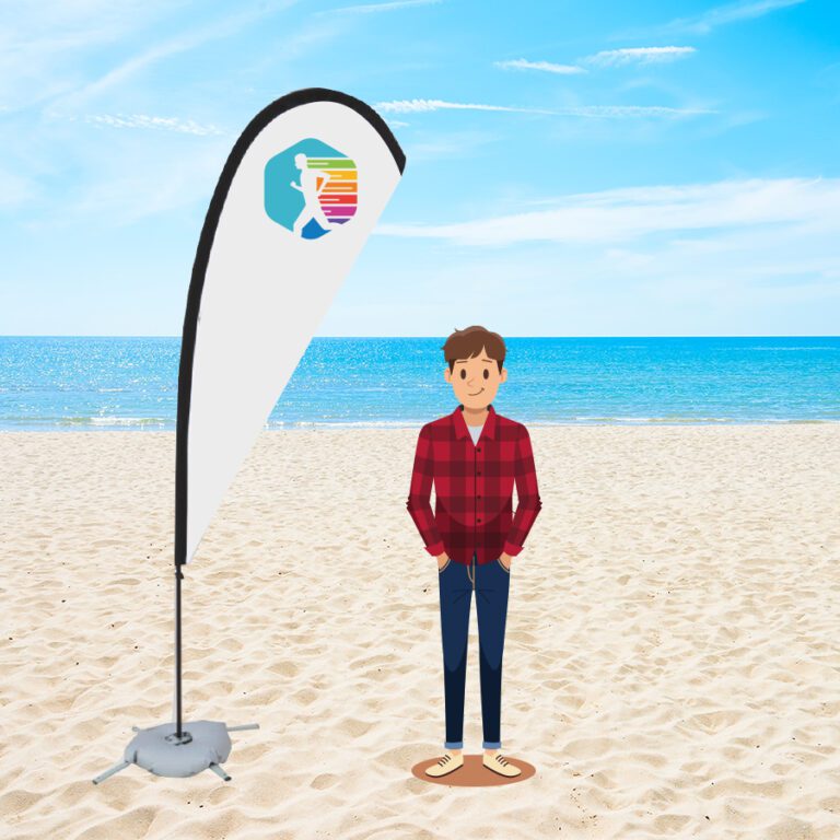 Empty sea and beach background with copy space