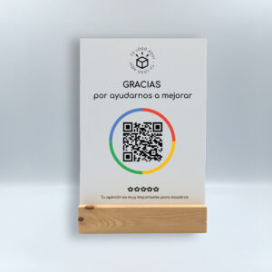 Cartel valoraciones Google (metacrilato)