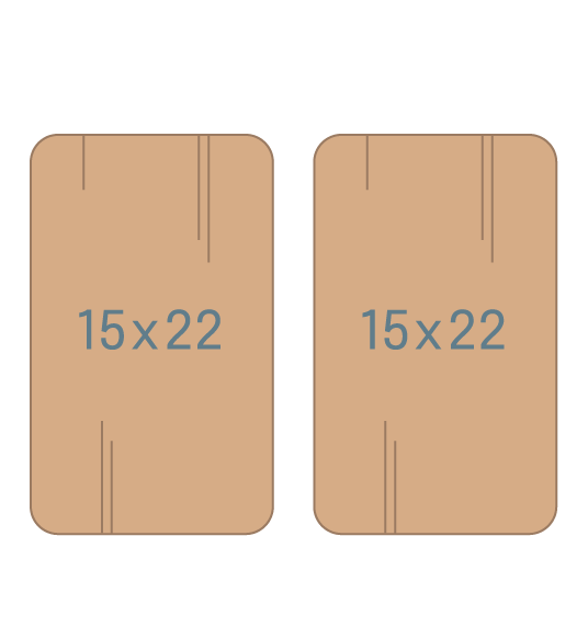 Madera grande a 2 caras