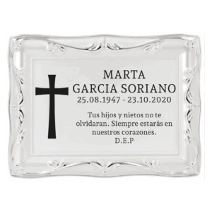 Placa funeraria CRUZ MARCO