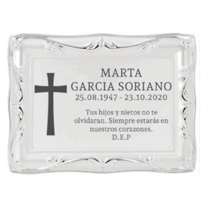 Placa funeraria CRUZ MARCO