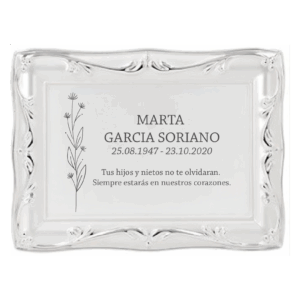 Placa funeraria VEGETALIA MARCO