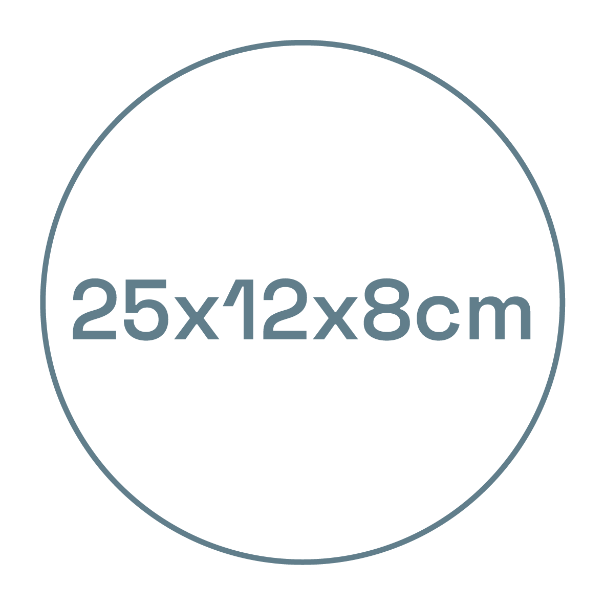 25 x 12 x 8 cm
