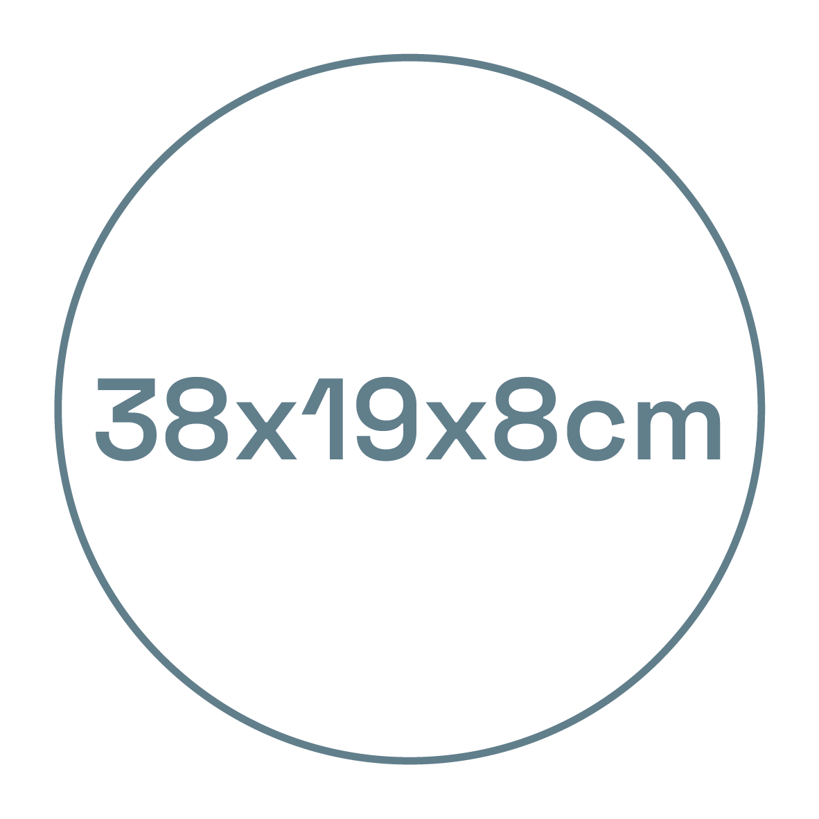 38 x 19 x 8 cm