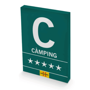 Placa oficial per Campings (Catalunya)