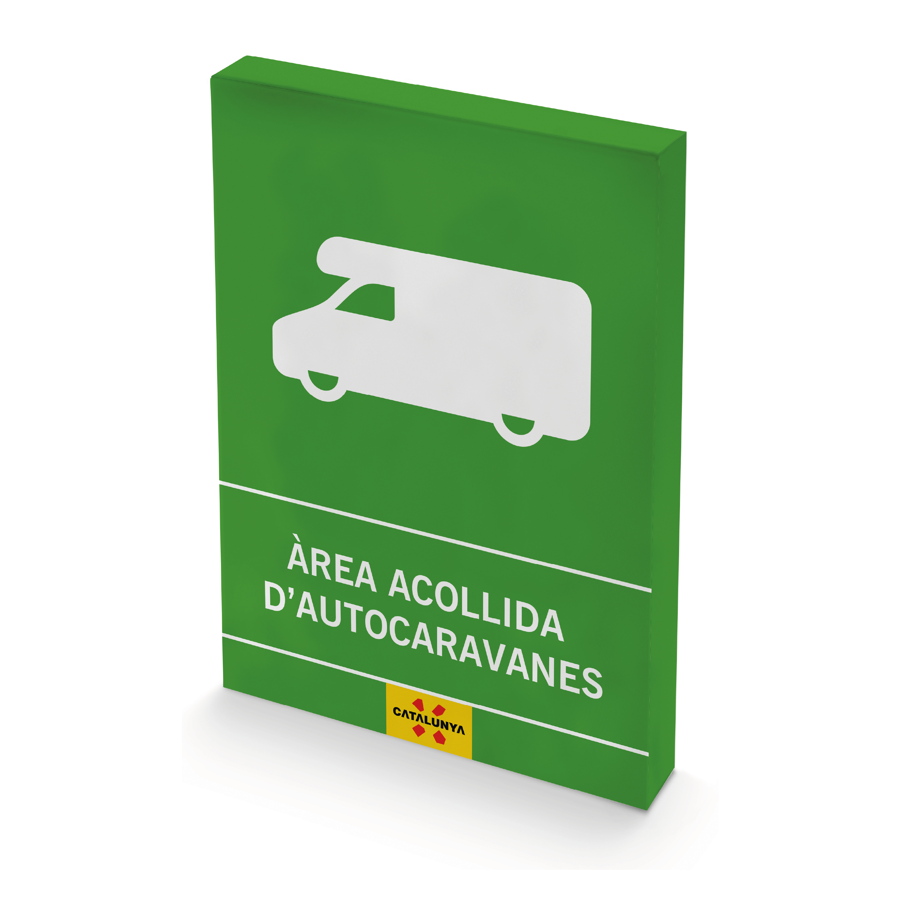 Placa distintiu per a Àrees d’Acollida d’Autocaravanes