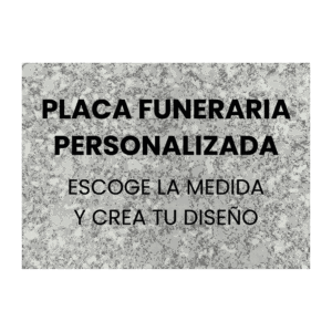 Placas funerarias de imitación mármol (medida y diseño personalizado)