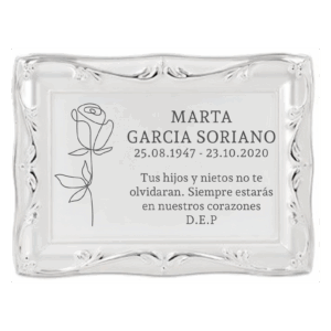 Placa funeraria ROSA MARCO