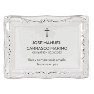 Placa funeraria MINIMAL MARCO
