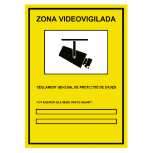 Placas de Videovigilancia Personalizadas: PVC Rígido de 3 mm